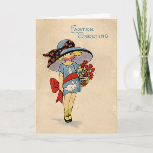 Carte vintage de Pâques