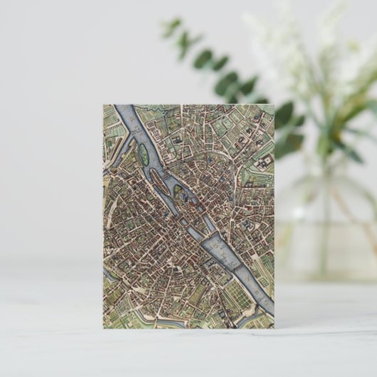 Carte vintage de Paris (Debout devant)