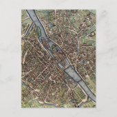 Carte vintage de Paris (Devant)