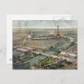 Carte vintage de Paris (1900) (Devant / Derrière)