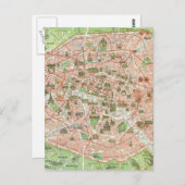 Carte vintage de Paris (1920) (Devant / Derrière)