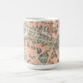 Carte Vintage de Paris Coffee Mug (Centre)