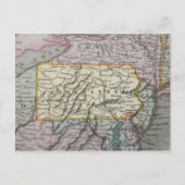 Carte vintage de Pennsylvanie (Devant)