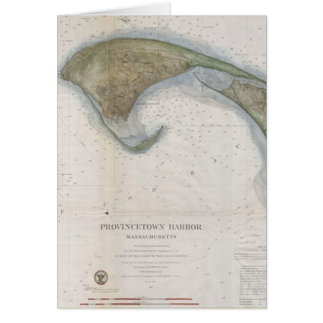 Carte vintage de Provincetown (Devant)