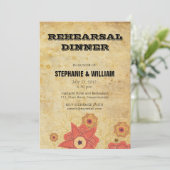 Carte vintage de répétition florale (Debout devant)