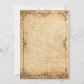 Carte vintage de répétition florale (Dos)