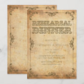 Carte vintage de répétition florale (Devant / Derrière)