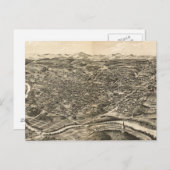 Carte vintage de Roanoke Virginia (1891) (Devant / Derrière)