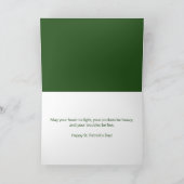 Carte vintage de Saint-Patrick à aquarelle joyeuse (Intérieur)