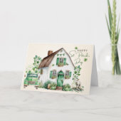 Carte vintage de Saint-Patrick à aquarelle joyeuse (Devant)