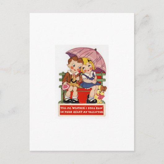 carte vintage de Saint-Valentin (Devant)