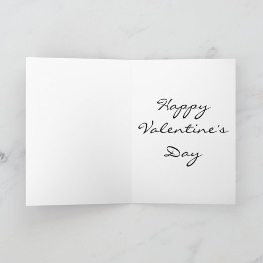 Carte vintage de Saint Valentin (Intérieur)