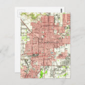 Carte vintage de San Bernardino California (1954) (Devant / Derrière)