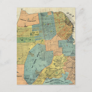 Carte vintage de San Francisco (1890)