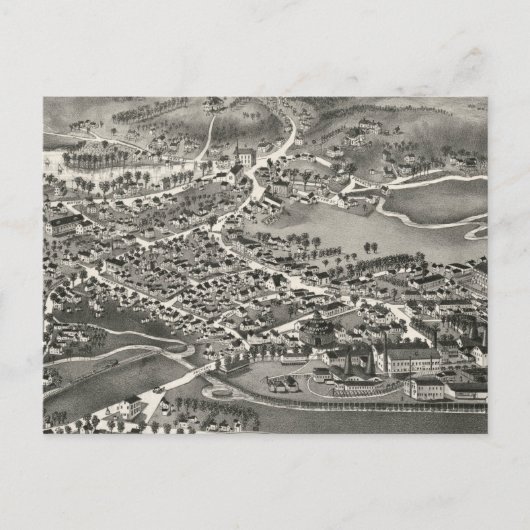 Carte vintage de Sandwich MA (1884) (Devant)