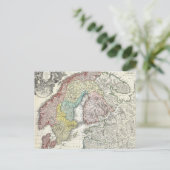 Carte vintage de Scandinavie (1730) (Debout devant)