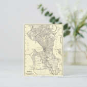 Carte vintage de Seattle (1914) (Debout devant)