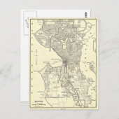 Carte vintage de Seattle (1914) (Devant / Derrière)