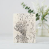 Carte vintage de Seattle Washington (Debout devant)