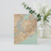 Carte vintage de Staten Island (1891) (Debout devant)