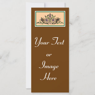 Carte vintage de support de thanksgiving de corne