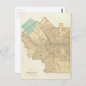 Carte vintage de Syracuse New York (1895) (Devant / Derrière)