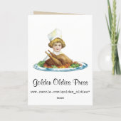 Carte vintage de thanksgiving (Dos)