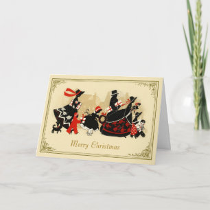 Carte vintage de vacances de Noël de conception