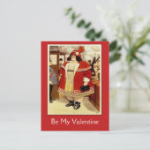 Carte vintage de Valentine d'affiche de cirque (Debout devant)