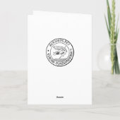 Carte vintage de Valentine de dirigeable (Dos)