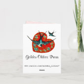 Carte vintage de Valentine des enfants (Dos)