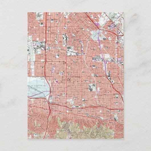 Carte vintage de Van Nuys California (1966) (Devant)