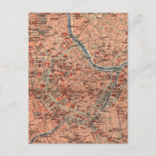 Carte vintage de Vienne Autriche (1920)