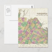 Carte vintage de Virginie (1827) (Devant / Derrière)
