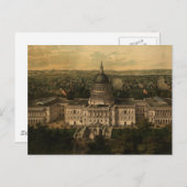 Carte vintage de Washington D.C. (1857) (Devant / Derrière)