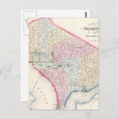 Carte vintage de Washington D.C. (1864) (Devant / Derrière)