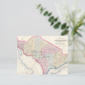 Carte vintage de Washington D.C. (1864) (Debout devant)