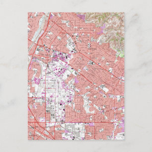 Carte vintage de Whittier California (1965)