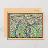 Carte vintage de Yosemite (Devant / Derrière)