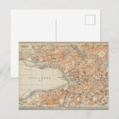 Carte vintage de Zurich, Allemagne Voyage (Devant / Derrière)