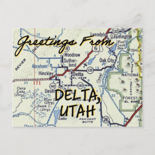 Carte Vintage Delta Utah