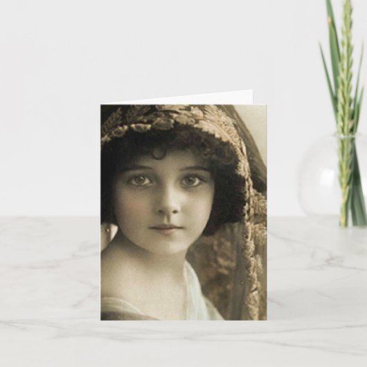 carte vintage d'enfant (Devant)