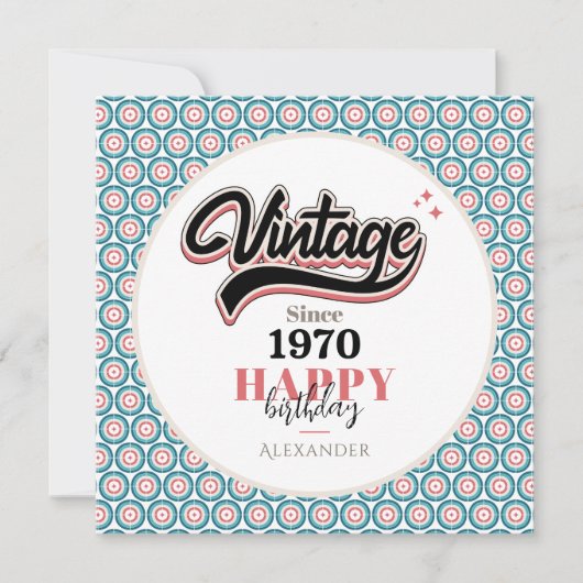 Carte Vintage depuis - 1970 (Devant)