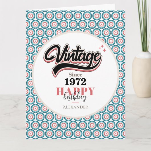 Carte Vintage depuis - 1972 (Devant)