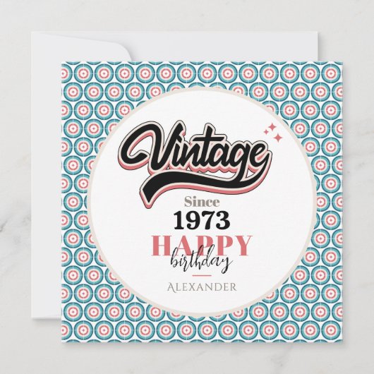 Carte Vintage depuis - 1973 (Devant)