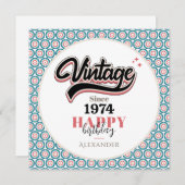 Carte Vintage depuis - 1974 (Devant / Derrière)