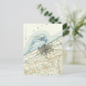 Carte vintage d'Erie Pennsylvanie (1899) (Debout devant)