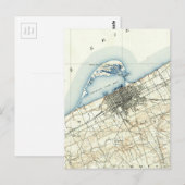 Carte vintage d'Erie Pennsylvanie (1899) (Devant / Derrière)