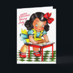 Carte Vintage des années 1930 Joyeux anniversaire Jeune<br><div class="desc">Vintage des années 1930 Joyeux anniversaire Jeune Dame</div>