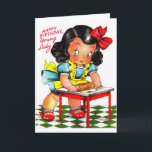 Carte Vintage des années 1930 Joyeux anniversaire Jeune<br><div class="desc">Vintage des années 1930 Joyeux anniversaire Jeune Dame</div>